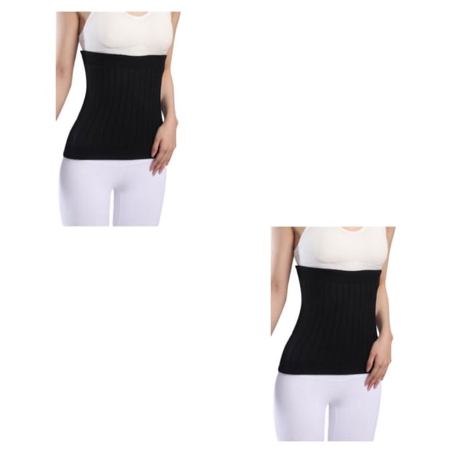 Thinsony Breathable And Moisture Absorbing Waist Back Support For Added Comfort Skin thicken black XL 2Set