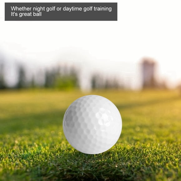 6 Pcs Balles de Golf Lumineuses à DEL, Couleur Vive, Faciles à Trouver pour l'Entraînement de Jour Nocturne