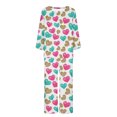 thumbnail image 3 of TIMIFIS Ensembles de Pyjama pour Femmes 2 Pcs - Pyjamas de la Saint-Valentin pour Femmes - Ensembles de Pyjamas pour Dames Manches Longues Col Rond Haut et Pantalon Ensembles de Détente, 3 of 3