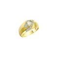 thumbnail image 3 of RYLOS Mens Rings Yellow Gold Plated Silver Ring 6X4MM Oval Shape Gemstone & Diamond Ring Opal October Birthstone Rings For Man Silver Rings, Size 13, 3 of 7