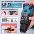 thumbnail image 3 of Moteur 13 mm à Couple Élevé, Perceuse Électrique Multifonction Sans Fil, Perceuses à Main Rechargeables Sans Fil à Haute Puissance, Moteur Sans Balais, Outils Électriques pour la Maison et le Bricolage, 3 of 7
