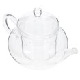 thumbnail image 3 of MasteelfCA Glass Tea Pot Household Transparent Teapot Heat-resistant Tea Pot with Infuser for Home Office, 3 of 7