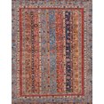 thumbnail image 1 of Ahgly Company Tapis d'Intérieur Rectangulaire Abstrait Marron Rouge, 7 Pieds x 10 Pieds, 1 of 6