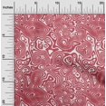 thumbnail image 2 of oneOone Cotton Cambric Red Fabric Moire Sewing Material Print Fabric By The Yard 56 Inch Wide, 2 of 4
