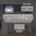 thumbnail image 2 of Broan-NuTone 30" Under Cabinet Rangehood, ENERGY STAR, 350 Max Blower CFM, Stainless Steel, 2 of 6