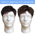 thumbnail image 1 of Hair Mannequin Head Mannequin Head Male Hair Mannequin Head White Model Hat Glasses Hat Wig Show Display Manikin Head For Home,White Polyester Hair Care Net, 1 of 7