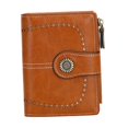thumbnail image 2 of Esquirla Small Wallet Multifunctional Foldable Short Wallet for Street Shopping Women brown, 2 of 8