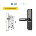 thumbnail image 2 of Serrure de Porte, Serrure de Porte Intelligente à Empreinte Digitale avec Application TTlock, Serrure Électronique Sans Clé avec Code Pavé et Application Numérique Intelligente, Facile à Installer, 2 of 5