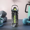 thumbnail image 1 of Linnome Large Capacity Sports Water Bottle 1.5L with Straw Leak Proof Shatterproof BPA Free 11.8 Inch, 1 of 6