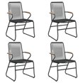 thumbnail image 2 of vidaXL Ensemble de Salle à Manger de Jardin 5 Pcs en Rotin PVC Noir, 2 of 5