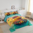 thumbnail image 3 of Erosebridal Ensembles de Couette Capybara Dessin Animé Format Très Grand, Couettes et Duvets d'Animaux Mignons pour Enfants, Réversible 3 Pcs, 3 of 7