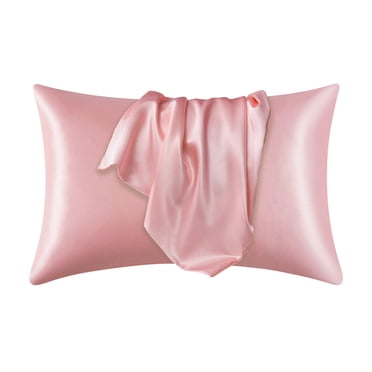 IBaodan Pillowcase Deals Clearance Satin Silk Pillowcase For Hair And Skin Coral Pillow Cases Standard Size Set Of 1 Pack Super Soft Pillow Case With Envelope Closure Home Gifts