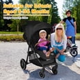 thumbnail image 2 of Costway Poussette Haute pour Bébé avec Auvent Extensible et Chancelière 20 Lb 0-3 Ans, 2 of 10