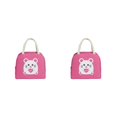 thumbnail image 3 of Transemion Stay Organized With Large Capacity For Home Or Office Large Capacity Design Lunch Bags For Women Bag Deep pink 1 2Set, 3 of 6