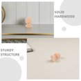 thumbnail image 2 of GOOHOCHY 2Pcs Wooden Ball Finial Khaki Support Column For Living Room Decoration, 2 of 6