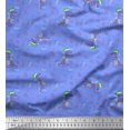 thumbnail image 1 of Soimoi Viscose Chiffon Fabric Floral,Envelope & Fox Kids Decor Fabric Printed Yard 42 Inch Wide, 1 of 3