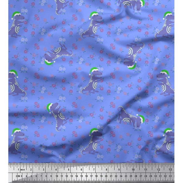 Soimoi Viscose Chiffon Fabric Floral,Envelope & Fox Kids Decor Fabric Printed Yard 42 Inch Wide