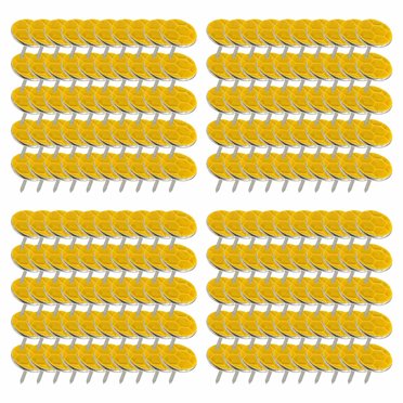 XYAIYT Pointes de Marquage Réfléchissantes pour l'Extérieur, Lot de 100, pour la Chasse, la Randonnée, le Camping, Haute Visibilité, Design en Nid d'Abeilles, Faciles à Transporter, Durables, Polyvalentes, Randonnée Sac à Dos Indispensables