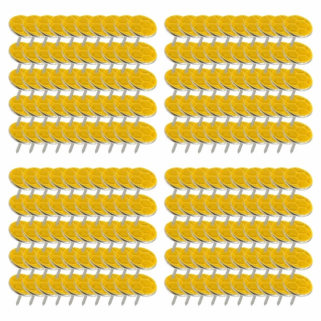 Guoxiu Liquidation Lot de 100 Pointes Réfléchissantes Pointes de Marquage de Sentier Pointes Lumineuses Marqueurs de Sentier Réfléchissants Pointes Réflectrices de Chasse Pointes de Pouce Réfléchissantes pour Sentier pour Chasse Randonnée Camping Support d'Arbre