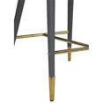 thumbnail image 4 of Meridian Furniture Destiny Grey Vegan Leather Stool, 4 of 6