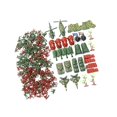 thumbnail image 3 of Ensemble de Jeu Soldat en Plastique 270 Pcs Figurines d'Armée 4cm Modèle de Scène de Sable, 3 of 9