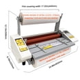 thumbnail image 2 of A2 High Speed Hot Cold Roll Laminator Singe Double Sides Thermal Laminating Machine Speed Temperature Adjustable, 2 of 12