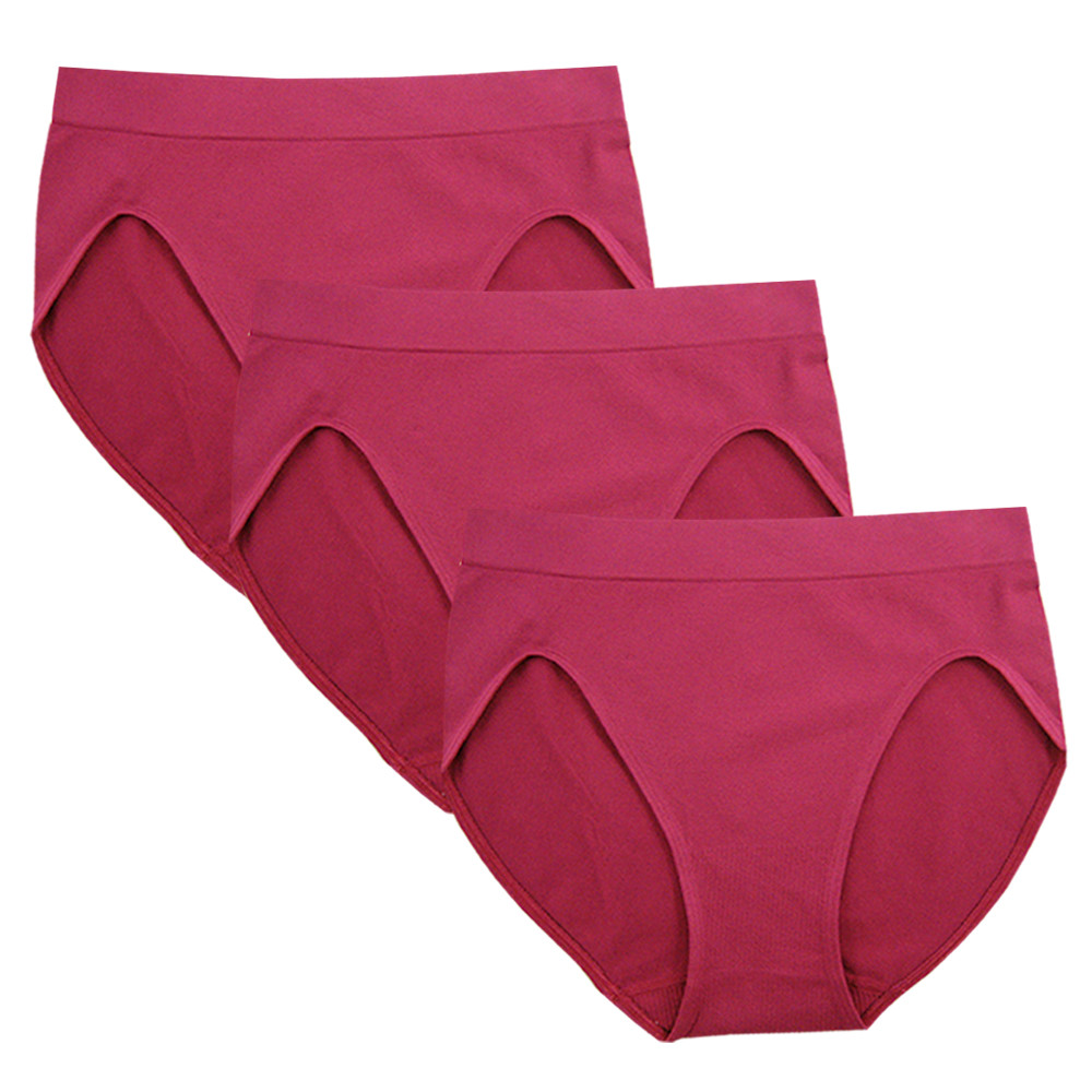 FEM Culottes pour FEMmes Sans Coutures, Culottes Échancrées - Lot de 3