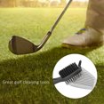 thumbnail image 1 of Golf Club Cleaner Brush Nylon Steel Dual Bristles Cleaning Tool for Golf Accessories, 1 of 7