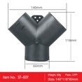 thumbnail image 3 of Premium Y Branch Pipe Connector for 60mm Vent Ducting Easy Installation, 3 of 4