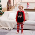 thumbnail image 1 of Pyjamas de Noël Tenue Parent-Enfant Costumes de Noël Patchwork à Carreaux Imprimés Vêtements de Maison Col Rond Manches Longues Pyjamas Ensemble Deux Pièces pour Enfants Pyjamas de Noël en Liquidation, 1 of 5