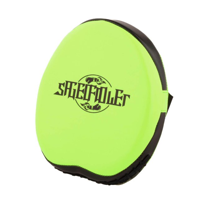 facefd Boxing Punching MMA Mitts PU Leather Hand Target for Thai Kick Karate Green