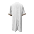 thumbnail image 4 of Weiqiqre Robes Fantaisie pour Femmes Offres Mode Femmes Été Décontracté Col en V Couleur Unie Robe à Manches Courtes, 4 of 5