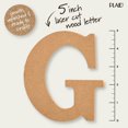 thumbnail image 4 of Plaid Unfinished Wood 5" Letter, G, 4 of 7