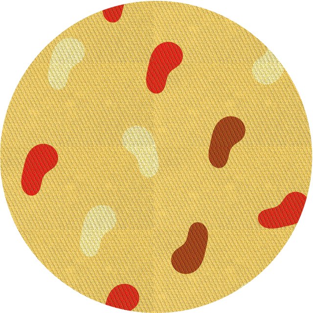 Ahgly Company Tapis de Zone Rond d'Intérieur Lavable à la Machine, Transitionnel, Jaune Audacieux, 3 Pieds Rond