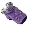thumbnail image 3 of Dog Faux Pockets Hooded Jacket Warm Winter Coat Snowsuit For Small Dog, 3 of 6