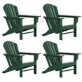 thumbnail image 1 of Chaise Adirondack Classique d'Extérieur (Ensemble de 4) en Vert Foncé, 1 of 7