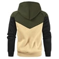 thumbnail image 3 of Yuyuzo Men Pullover Sweatshirts Long Sleeve Drawstring Hooded Sports Solid Color Patchwork Hoodies for Men, 3 of 3