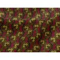 thumbnail image 4 of oneOone Viscose Jersey Fabric Leaves & Floral Block Print Fabric BTY 60 Inch Wide, 4 of 5