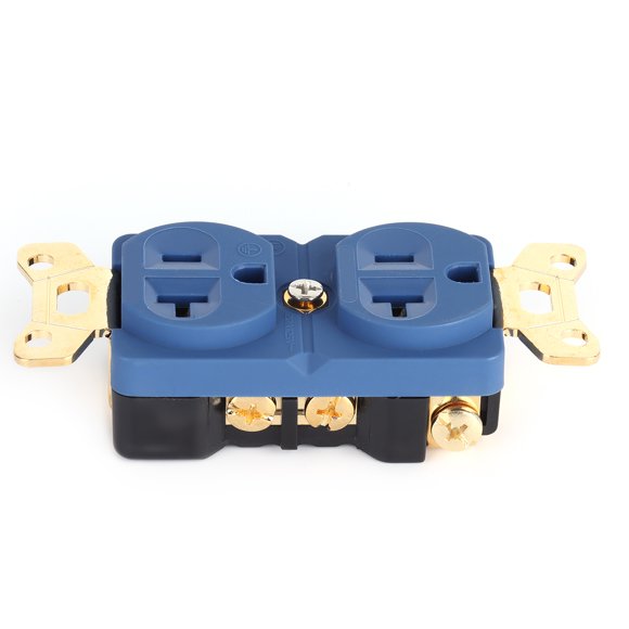 Ac Power Duplex Receptacle Monosaudio Duplex Receptacle AC Pure Copper Duplex 24K Golded Plated Power Socket 20A 125V
