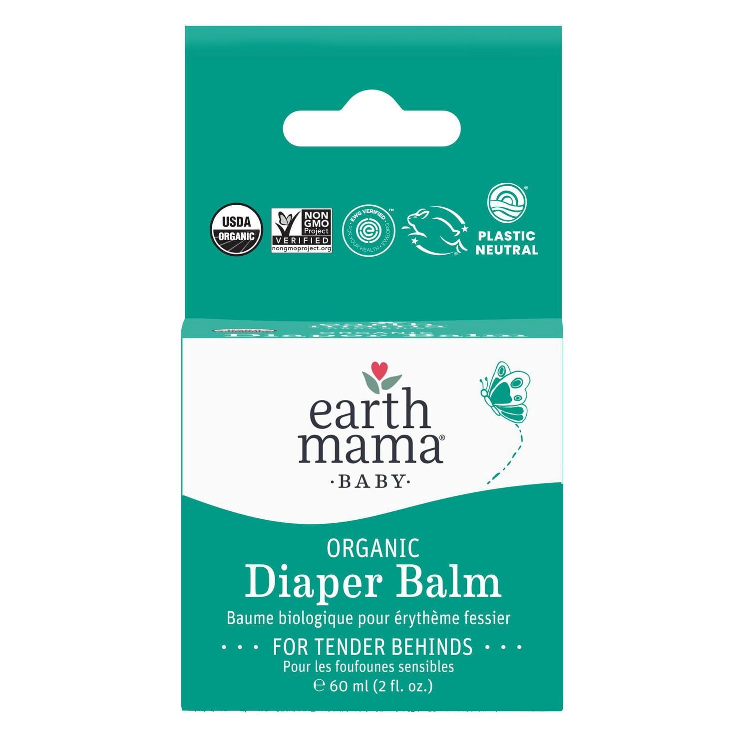 Baume pour couches bio Earth Mama 60 ml