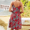 thumbnail image 4 of Birdeem Womens Summer Sexy Fashion Casual Suspender Flower Pattern Mini Dress with Pockets, 4 of 9
