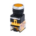 thumbnail image 1 of pitrice Boutons-Poussoirs Momentanés 400V Industriels à Commande Numérique, Auto-Réinitialisation, Capuchons Ronds Plats, Interrupteurs d'Alimentation à Contact en Plastique et Cuivre, Jaune, 1 of 5