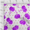 thumbnail image 2 of oneOone Rayon Violet Fabric Cherry Sewing Craft Projects Fabric Prints By Yard 56 Inch Wide, 2 of 4