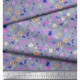 thumbnail image 2 of Soimoi Poly Georgette Fabric Flower Watercolor Fabric Prints by Yard 52 Inch Wide, 2 of 3