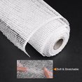 thumbnail image 3 of Unique Bargains PP Burlap Mesh 10' x 5 Yards Decorative Wrapping Ribbon, White 1 Roll, 3 of 5