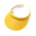 thumbnail image 2 of MIASHUI Unisex Sports Visor Sun Hat Athletic Wear Adjustable Cap for Women and Men,Yellow,One Size, 2 of 3
