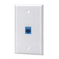 thumbnail image 1 of Sancable - Plaque Murale Ethernet, 1 Port Cat6 Keystone Femelle à Femelle - Blanc, 1 of 2
