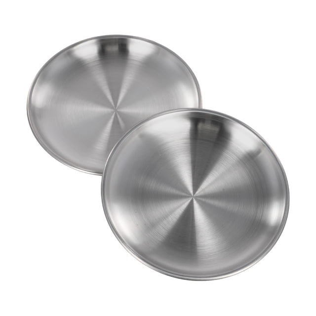 Bgsha Lightweight Stainless Steel For Camping Plates Set Perfect for Outdoors