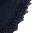 thumbnail image 3 of Timegard Plus Size Shorts for Women Wide Leg Elastic Waisted Drawstring Lace Ruffle Solid Color Casual Shorts, 3 of 5