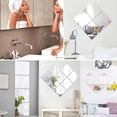 thumbnail image 4 of 12-Pack 6x6 Inch Acrylic Self-Adhesive Mirror Tiles, Flexible Shatterproof Plastic Reflective Wall Stickers for Home DIY Decor, 4 of 7